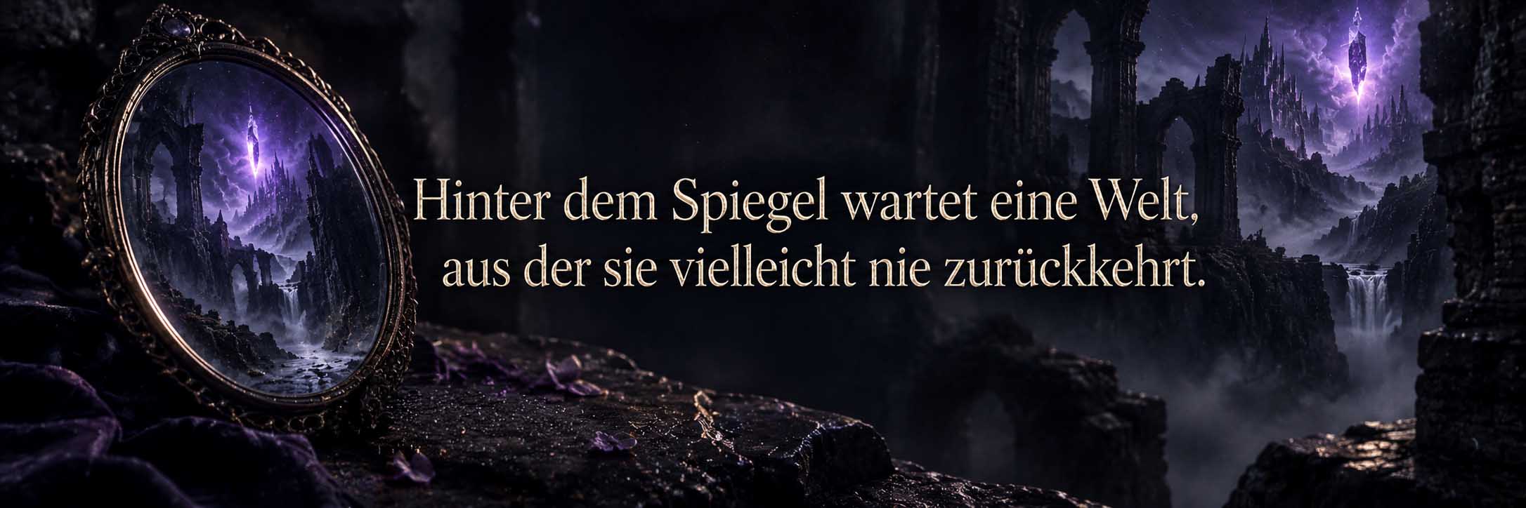 Hinter dem Spiegel wartet eine fremde, magische Welt.
