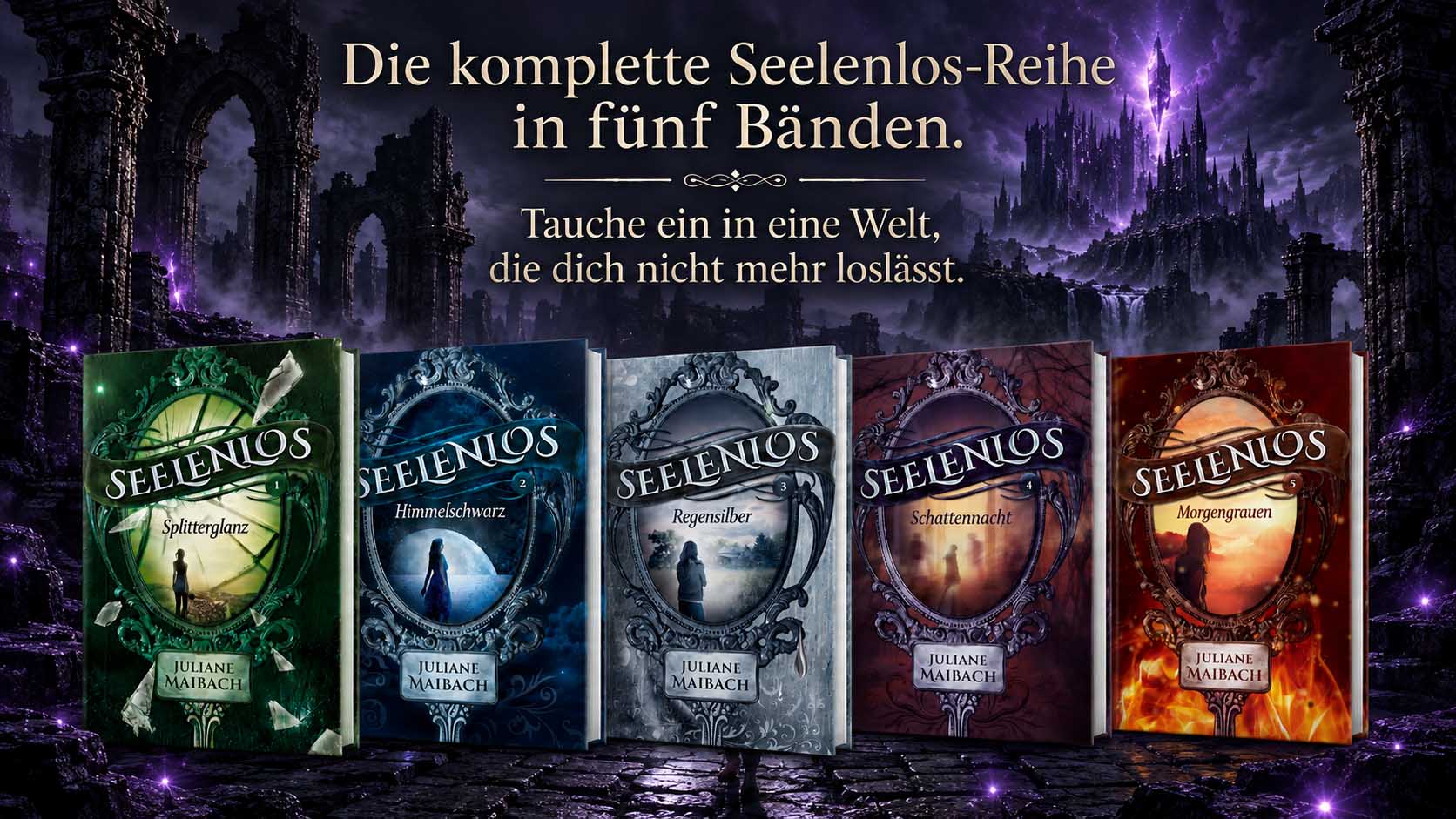 Die komplette Seelenlos-Reihe in fünf abgeschlossenen Bänden.